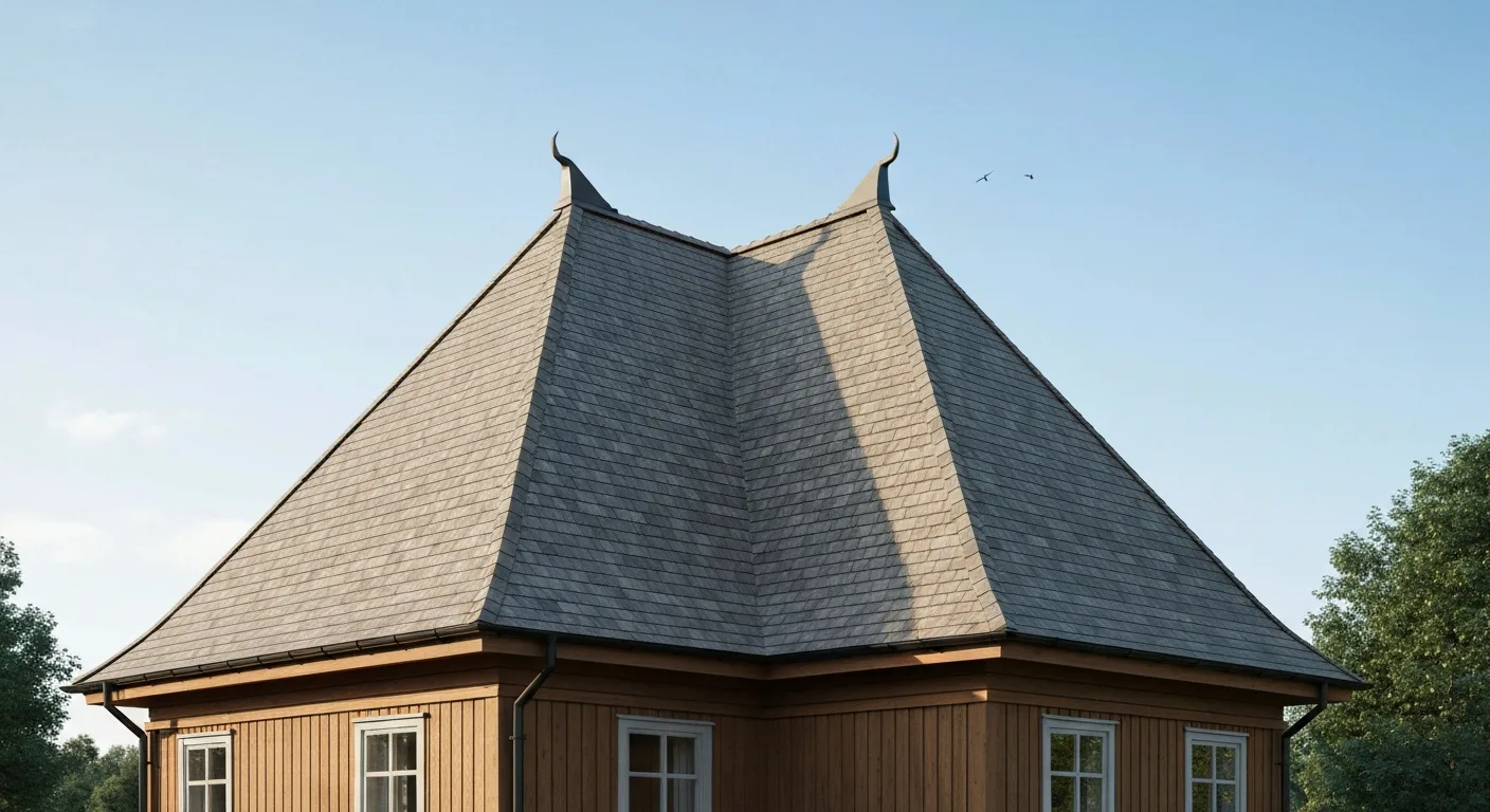 Platta tak och gröna tak – modern villa med platttak och sedum tak i Sverige