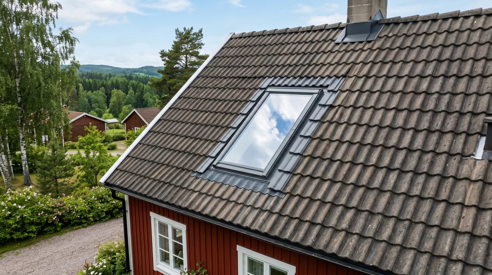Takfönster installation – Velux takfönster monterat i villa Göteborg