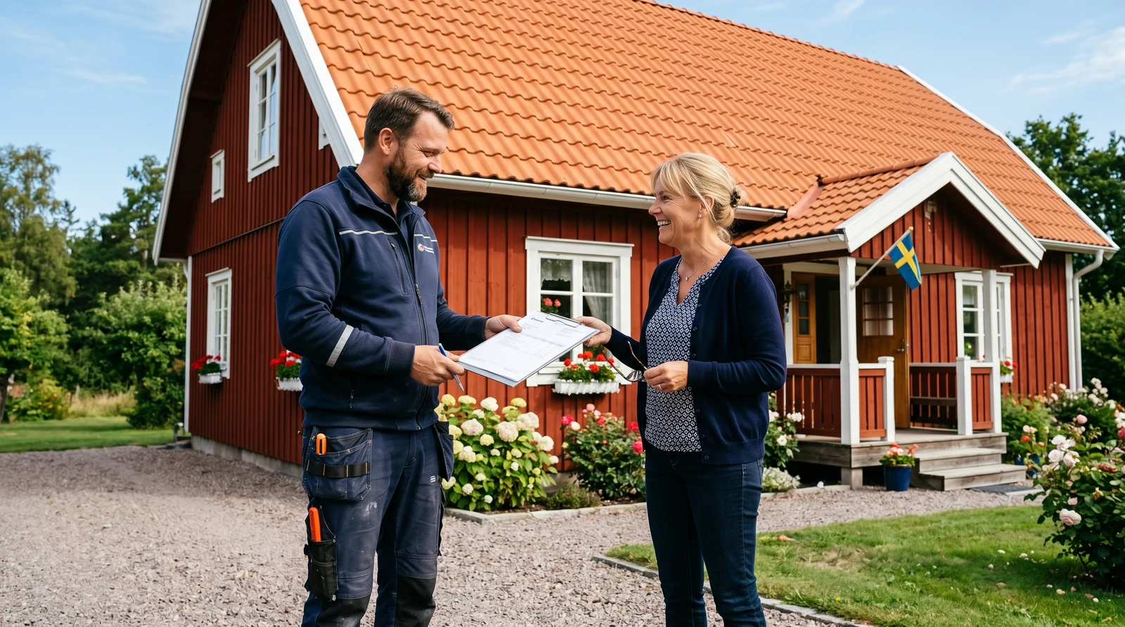 Vad kostar takläggare timmen – takläggare arbetar med takpannor