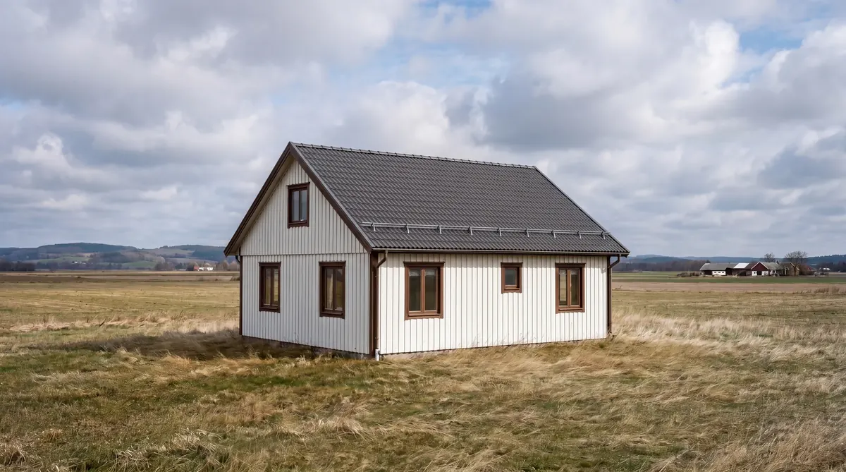 Efter – Villa på Falbygden, Falköping – vindförstärkt takbyte med stormankare