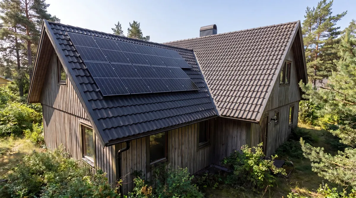 Referensprojekt: Takbyte + solceller på villa i Göteborg, Hisingen