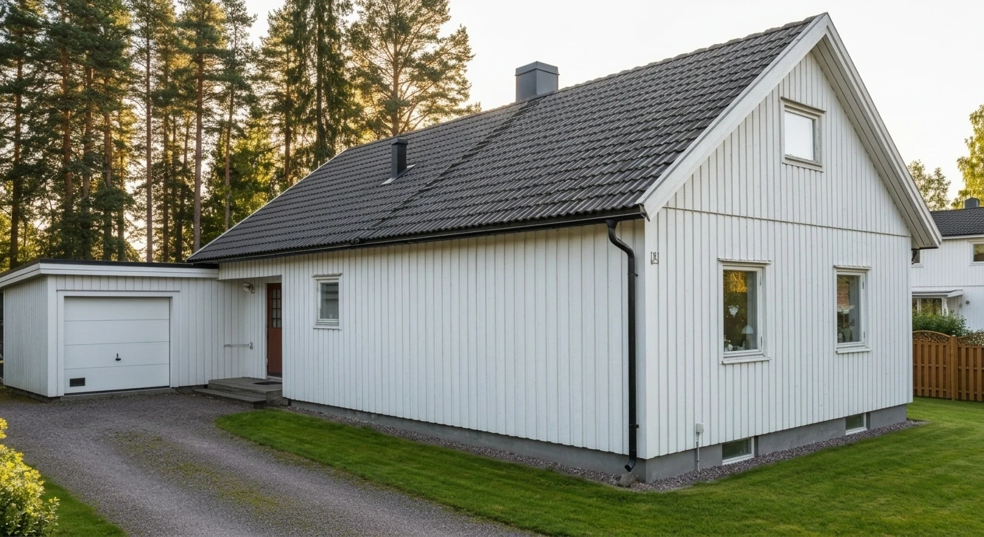 Referensprojekt: Taktvätt + Fasadtvätt på villa i Partille