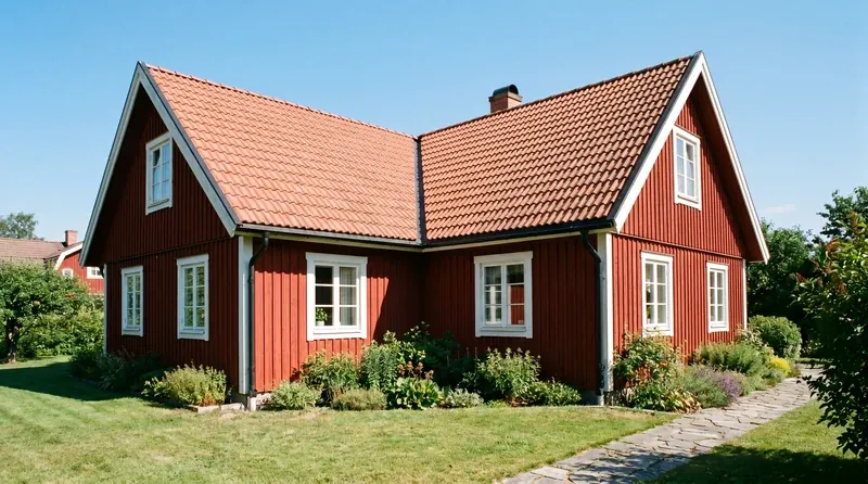 Sadeltak – vanlig takform hos takläggare i Falkenberg
